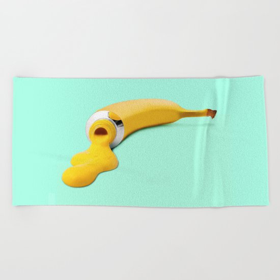 BANANA PAINT Beach Towel