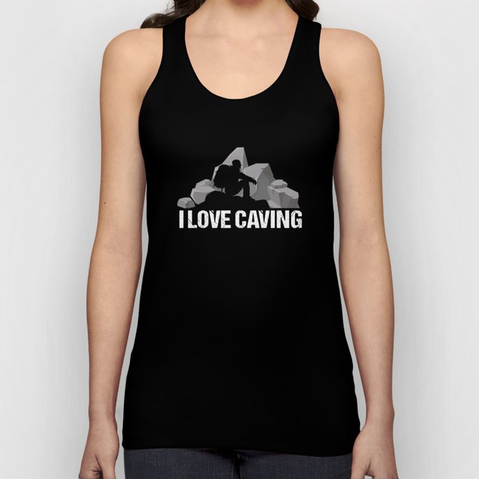 I Love Caving Legend Cave Speleology Tank Top