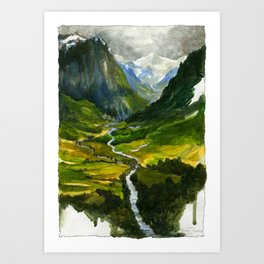 The Hidden Valley (original) Art Print