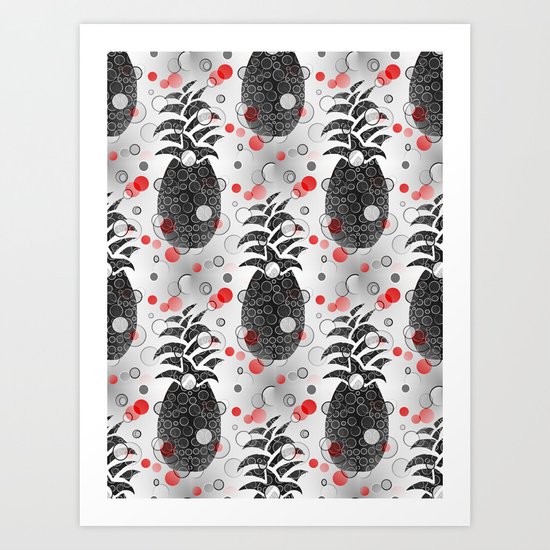 Pineapple Arrangement Art Print