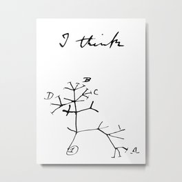Darwin - Tree of Life - I Think Metal Print
