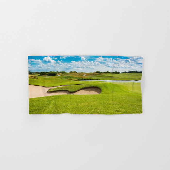 Golf Course Hand Bath Towel By Vladdurnev Society6