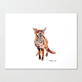 Foxy glasses Canvas Print