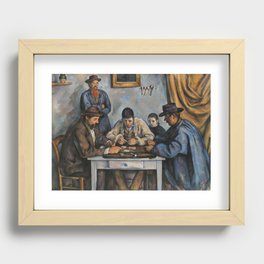 The Card Players (Les Joueurs de cartes) (ca. 1890–1892) by Paul Cézanne Recessed Framed Print