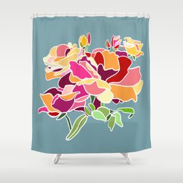 Rosy Bouquet Shower Curtain