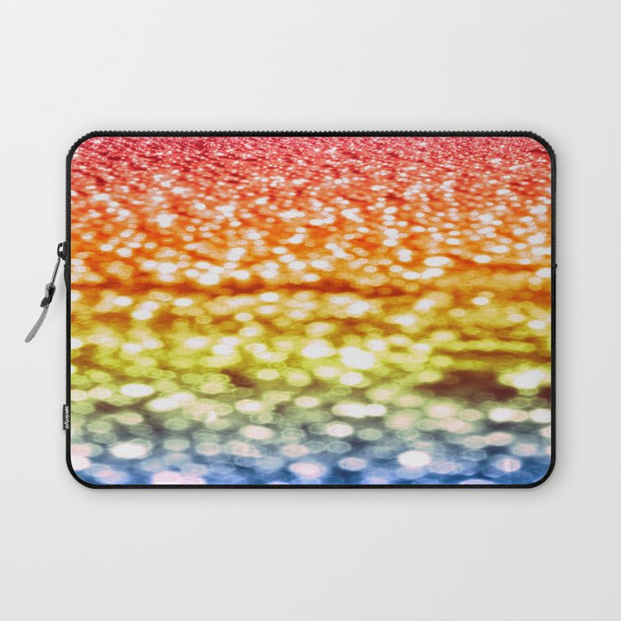 Rainbow Bokeh Sparkle Laptop Sleeve