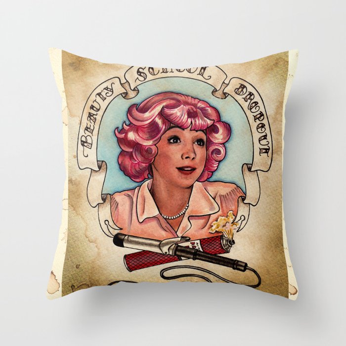 Beauty School Dropout Throw Pillow