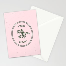 Yee Haw in Pink Stationery Card