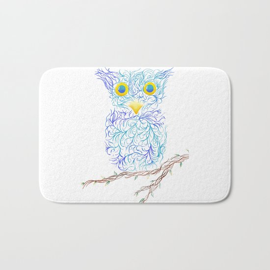 Fantasy Owl Bath Mat