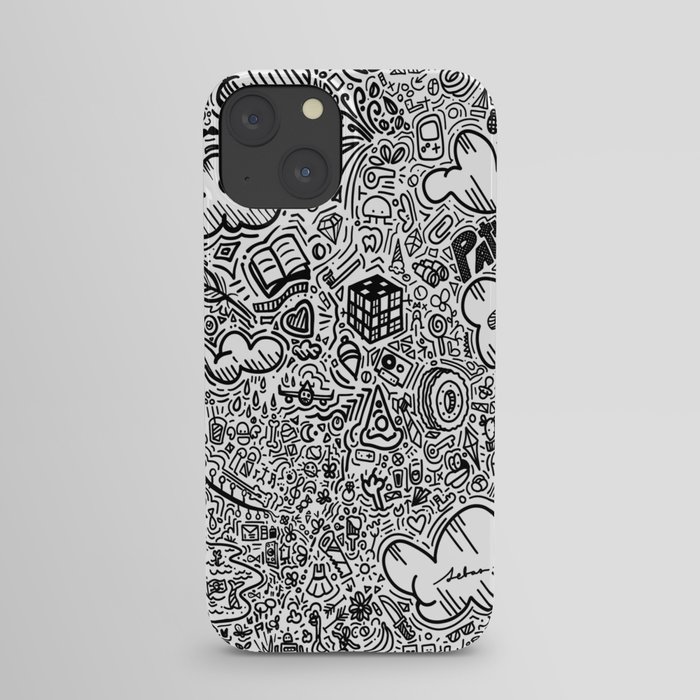 Crazy doodles iPhone Case