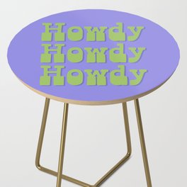 Howdy Howdy Howdy! Green and Lavender Side Table