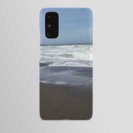 Footprints In A Sandy Beach Android Case