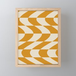 Abstraction_NEW_WAVE_YELLOW_COOL_PATTERN_POP_ART_1228A Framed Mini Art Print