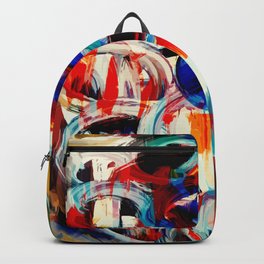 Abstract Action American Painting Backpack