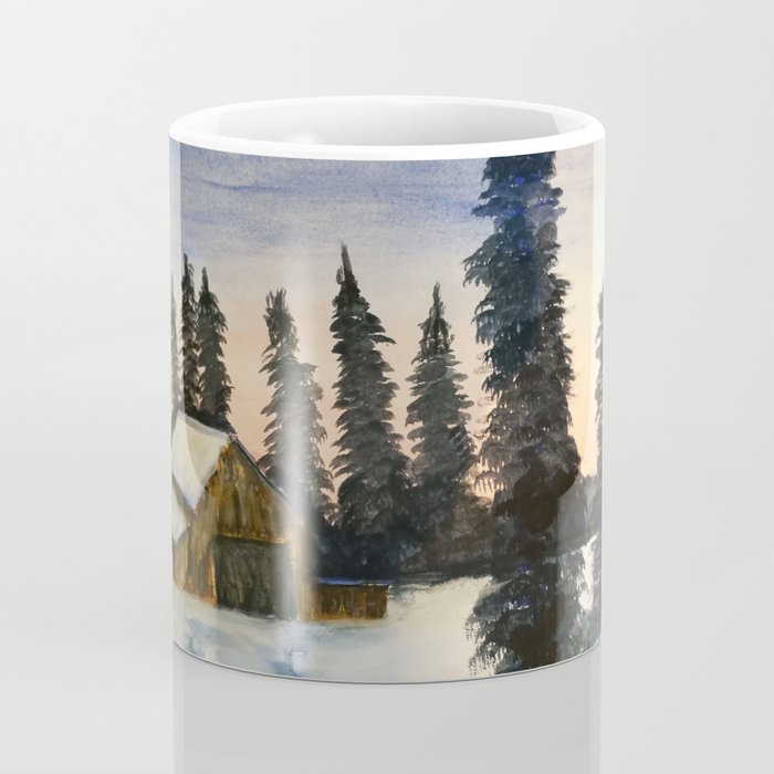In The Midst Of Winter Bob Ross Reproduction Watercolour