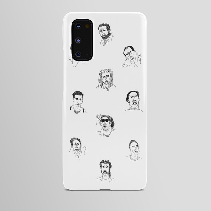 100 Portraits of Nicolas Cage Android Case
