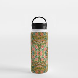 New Spring Colors Floral Patchwork Pattern Water Bottle