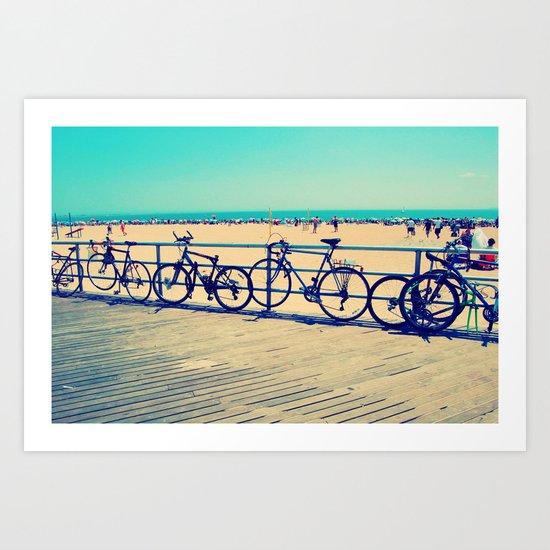 Coney Cycles Art Print