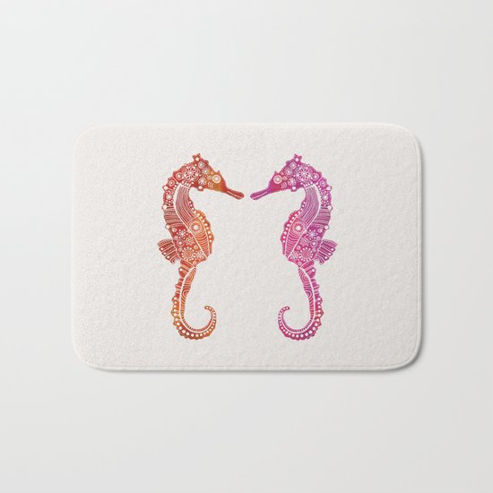 Seahorse Love II Bath Mat