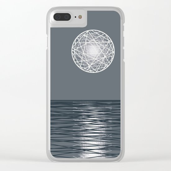 moon Clear iPhone Case