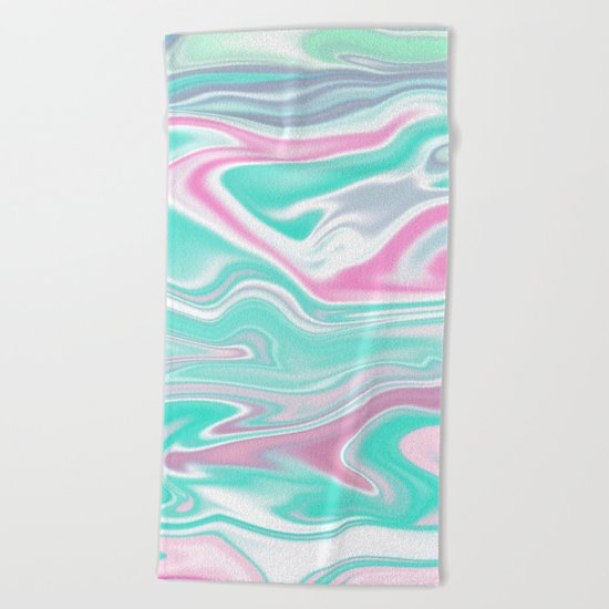 Iridescent Marble 06 Beach Towel