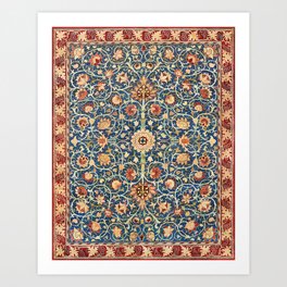 Vintage Floral pattern - William Morris Holland Park Carpet  Art Print