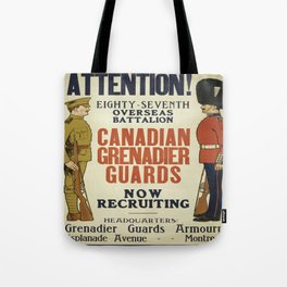 Vintage poster - Canadian Grenadier Guards Tote Bag