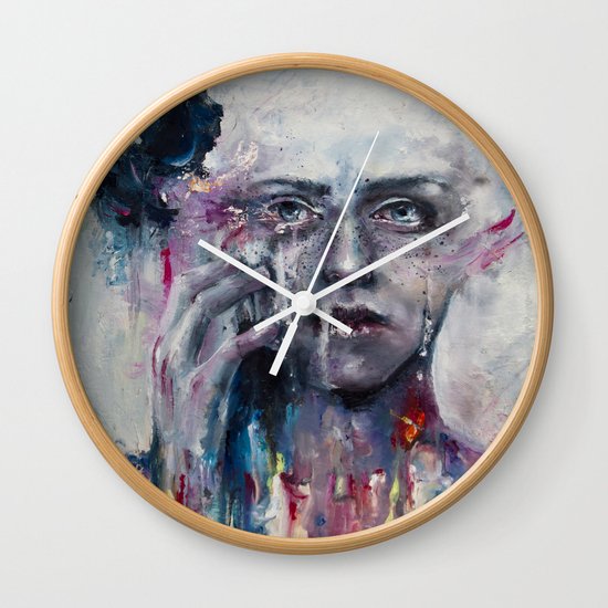a hint of color Wall Clock