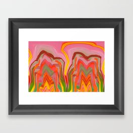 Red Mountains Framed Art Print