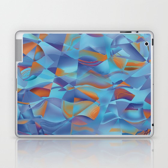 Wavy Cubes Laptop & iPad Skin