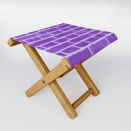 Purple Bricks Folding Stool