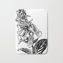 wild flower: digitalis purpurea Bath Mat