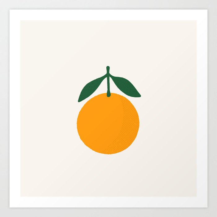 Orange Summer Citrus Art Print
