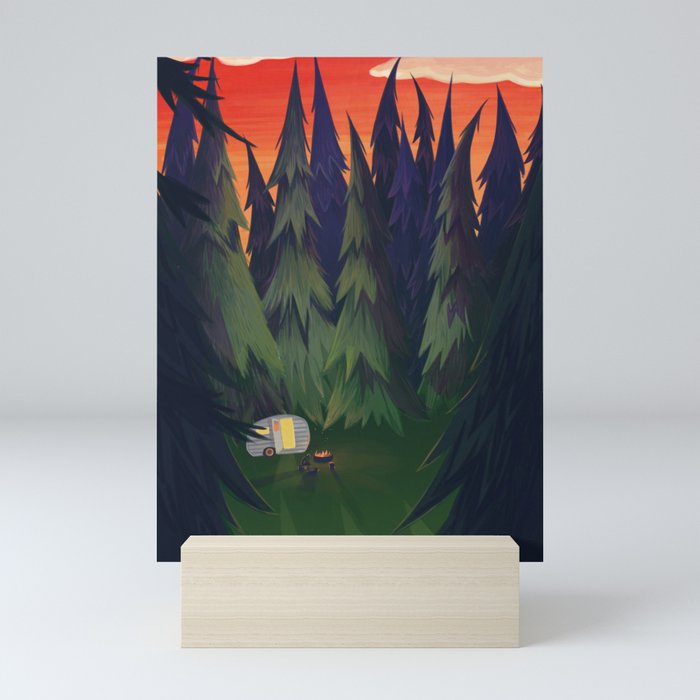 Happy Camper Mini Art Print