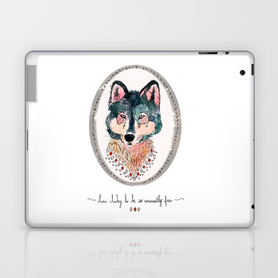 how lucky to be so unusually free Laptop & iPad Skin
