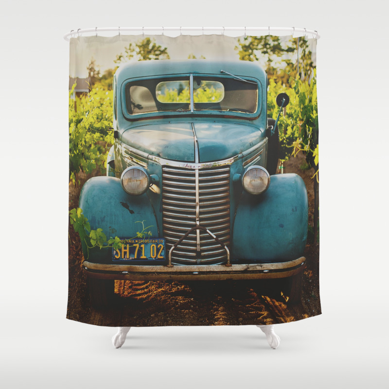 Classic Vintage Car Shower Curtain By, Classic Car Shower Curtain