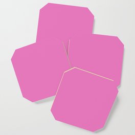 Pink plain color Coaster