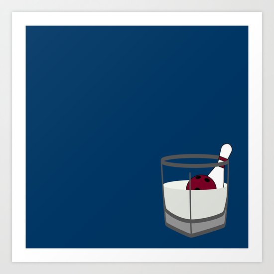 Hey, careful, man, there's a beverage here! Art Print