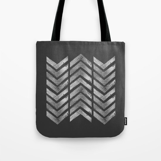 STAMPS SERIES N3 HERRINGBONE BLACK Tote Bag