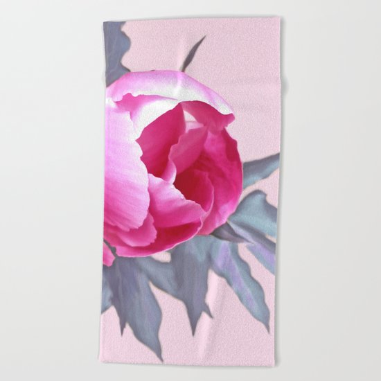 Vintage Flower Beach Towel