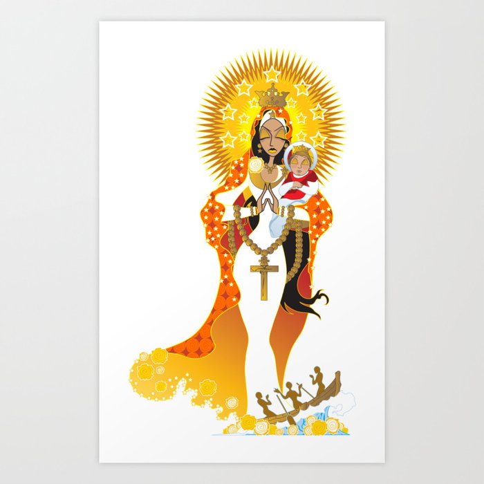 La Virgen de la Caridad del Cobre Kunstdrucke