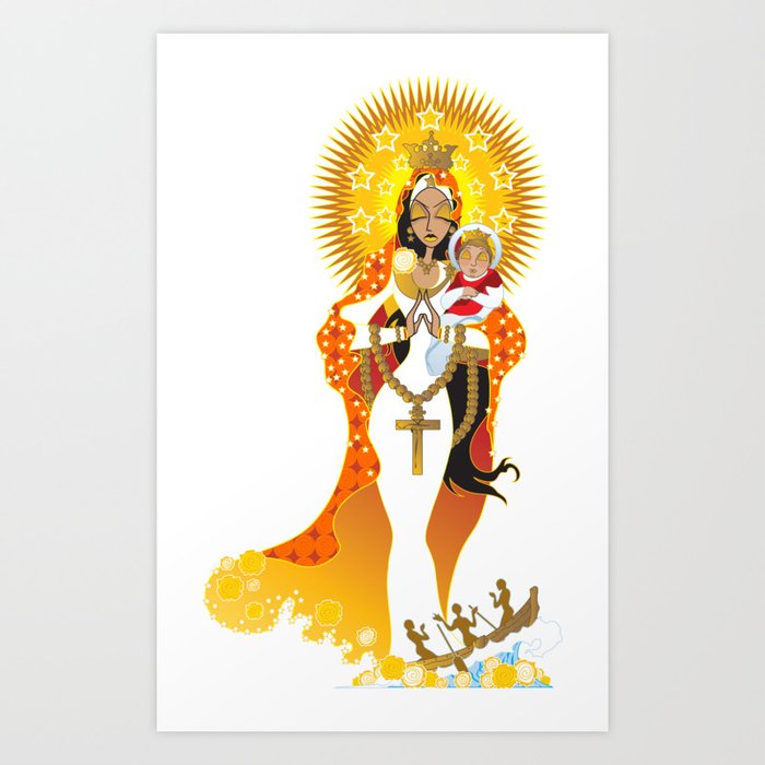 La Virgen de la Caridad del Cobre Kunstdrucke La Virgen de la Caridad del Cobre Kunstdrucke