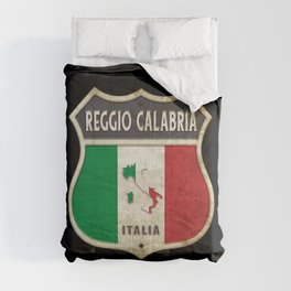 Reggio Calabria Italy coat of arms flags design Comforter