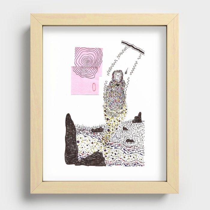 Girl Swinging Recessed Framed Print
