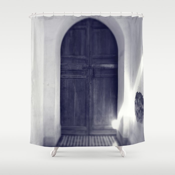 Light On A Door Shower Curtain By Rosedewhurst