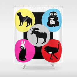 A Family of Belchers Shower Curtain