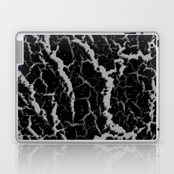 Cracked Space Lava - Silver Laptop & iPad Skin