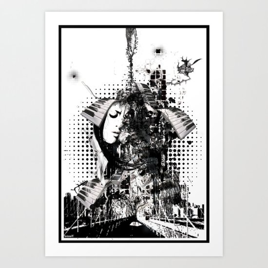 black&white Art Print