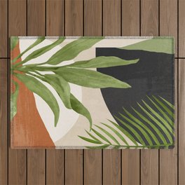 Abstract Art Tropical Leaf 11 Outdoor Rug