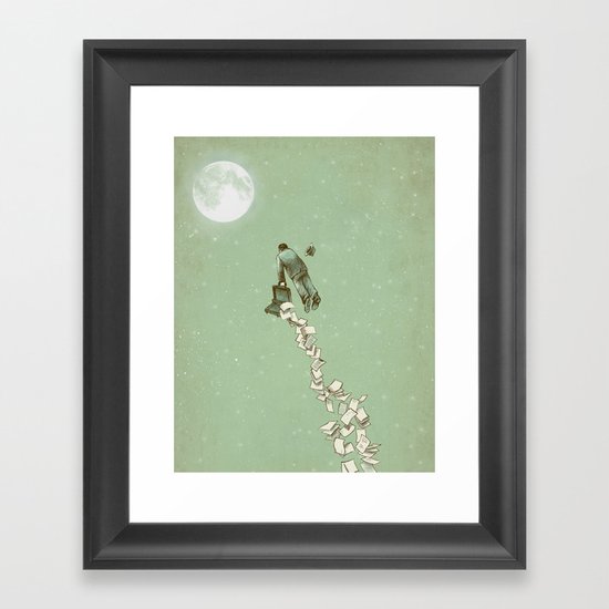 Solitary Flight Framed Art Print